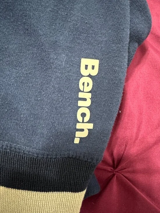 Bench Sweatshirt Women's Size XXL Blue 'Bench" Logo Chunky Cozy Hoodie - Picture 9 of 10
